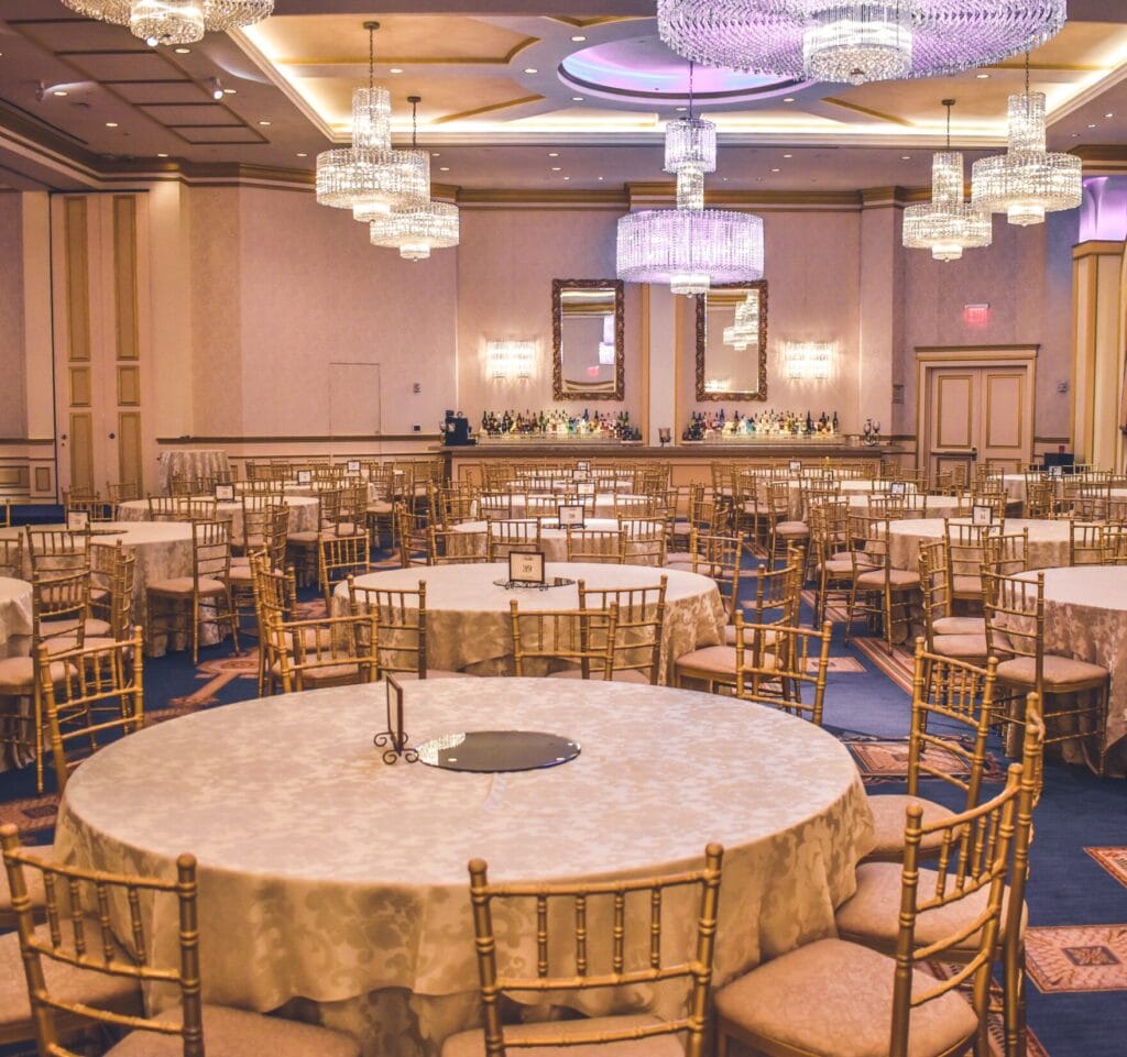 Gala event with table seating